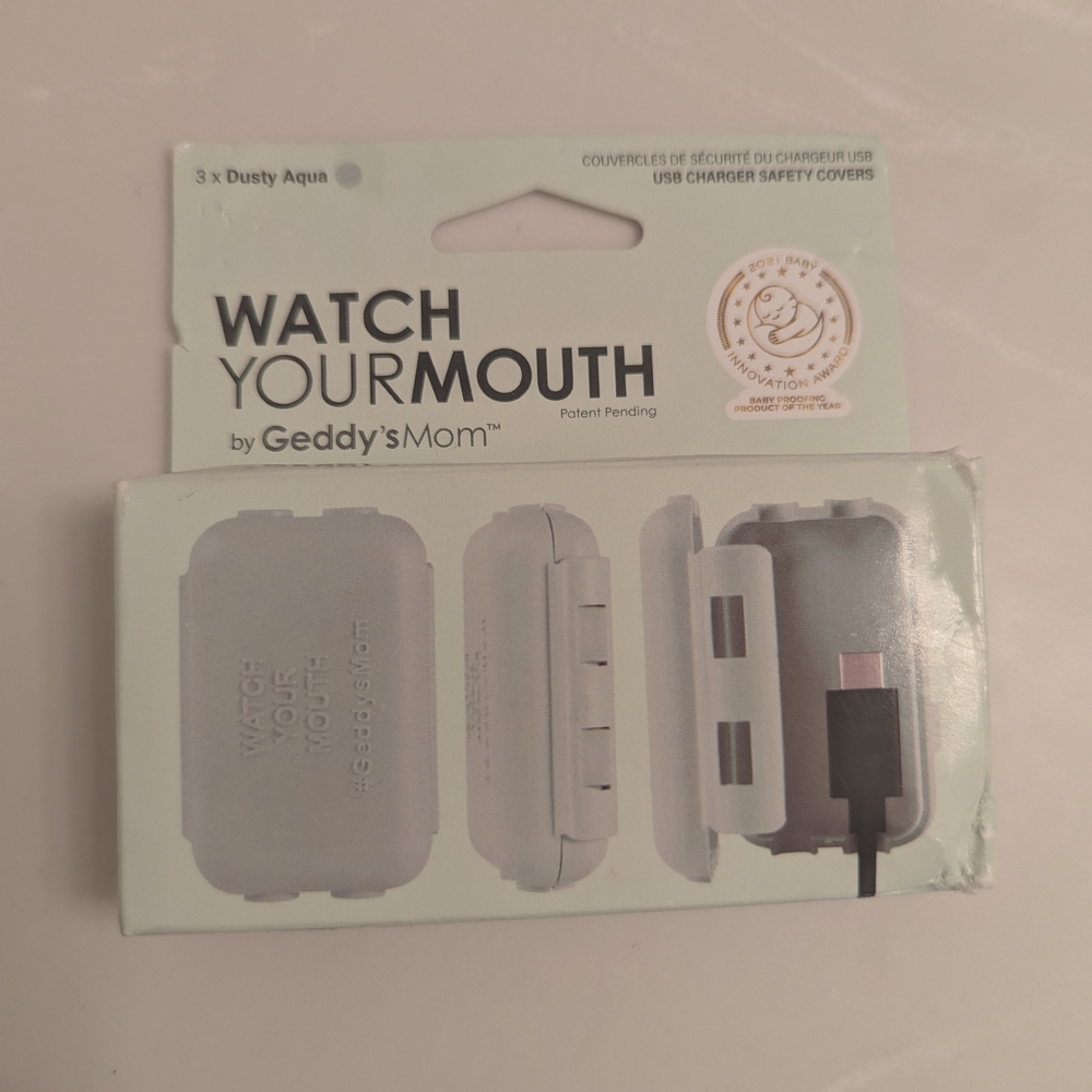 Geddy's Mom USB Charger Safety Covers - Dusty Aqua